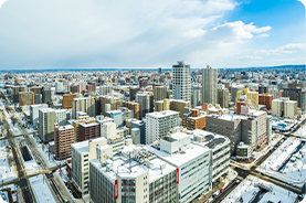 札幌の中心にほど近いエリアなので便利です