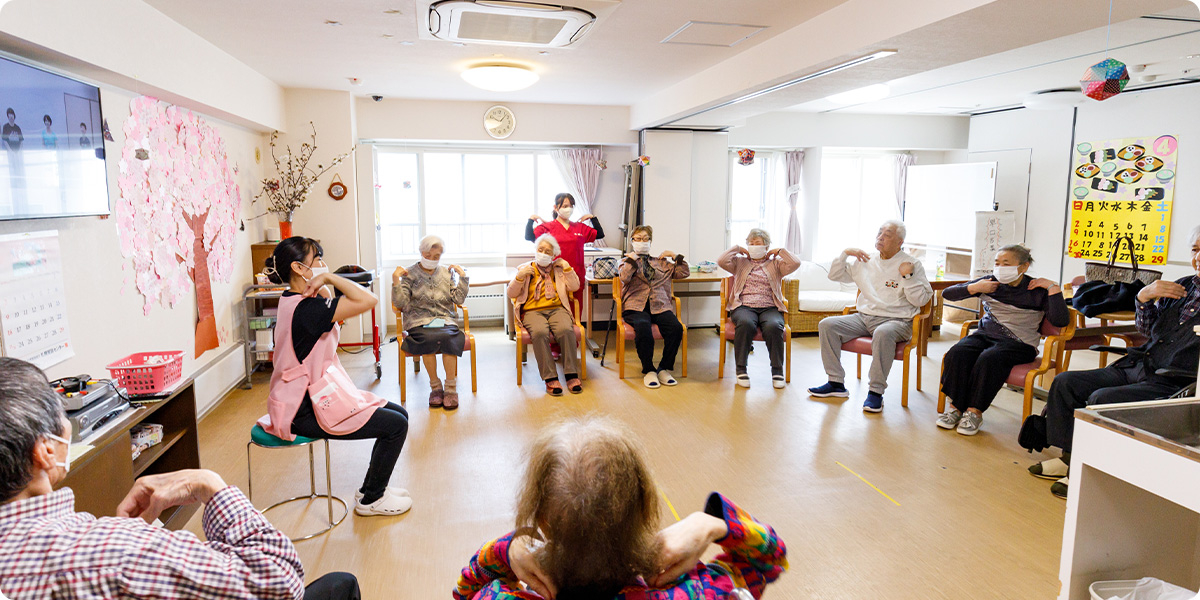 ナーシングホームしあわせPLUSの共用部分を紹介