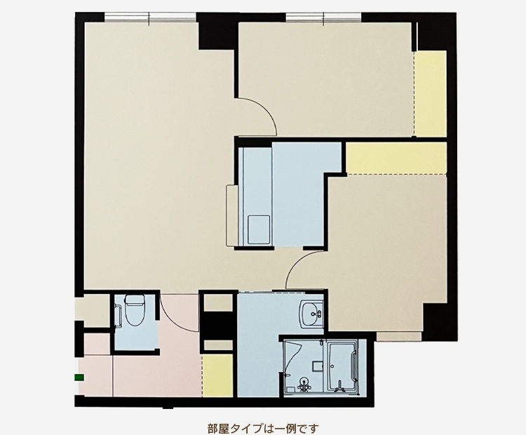 2LDKの間取りイメージ
